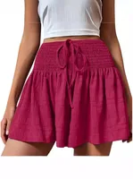 Clothing Summer Fashion Solid Color Drawstring Shorts main image 4