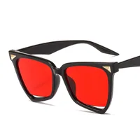 New Personality Rainbow Sunglasses Leopard Print Rice Nails Rainbow Color Women Sunglasses Cat Eyes  9632 main image 6