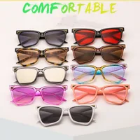 New Personality Rainbow Sunglasses Leopard Print Rice Nails Rainbow Color Women Sunglasses Cat Eyes  9632 main image 1