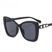 17921 Outu Large Frame Women's Inter-Color Sunglasses Anti-Blue Light Flat Glasses With Diamond Decoration Gorgeous Sunglasses main image 3