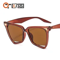 New Personality Rainbow Sunglasses Leopard Print Rice Nails Rainbow Color Women Sunglasses Cat Eyes  9632 sku image 3