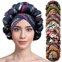 Hat Women's Sheep Bone Braid Printed Ethnic Turban Women's Cross Hat   Fashion Thick Braid Headband main image 1