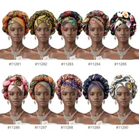 Hat Women's Sheep Bone Braid Printed Ethnic Turban Women's Cross Hat   Fashion Thick Braid Headband main image 3