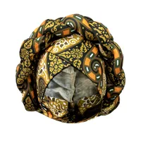 Hat Women's Sheep Bone Braid Printed Ethnic Turban Women's Cross Hat   Fashion Thick Braid Headband sku image 2