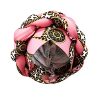 Hat Women's Sheep Bone Braid Printed Ethnic Turban Women's Cross Hat   Fashion Thick Braid Headband sku image 4