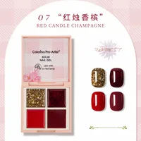 Cross-Border Solid UV Polish Nude Japanese Canned Long-Lasting Ice Penetration Colored Drawing Glue Suit Nail-Beauty Glue Phototherapy Plastic Wholesale sku image 4