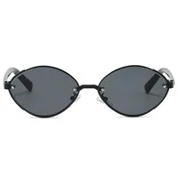 New Classic Retro Oval Frame Fashion Sunglasses Men's Driving Outdoor Sunshade Sunglasses main image 3