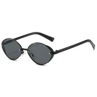 New Classic Retro Oval Frame Fashion Sunglasses Men's Driving Outdoor Sunshade Sunglasses main image 5