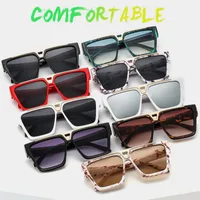 6005 New European Male And Female Box Color Pattern Sunglasses   Retro Gorgeous Sunglasses main image 1