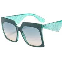 Personalized Large Frame Women's Color New Sunglasses  Color Matching Modern Sunglasses 4464 main image 2