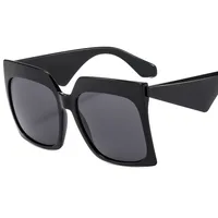 Personalized Large Frame Women's Color New Sunglasses  Color Matching Modern Sunglasses 4464 main image 6