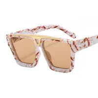 6005 New European Male And Female Box Color Pattern Sunglasses   Retro Gorgeous Sunglasses sku image 5