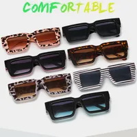 T2 Fashion Men And Women's Catwalk Street Shooting Wide Side Sunglasses Retro Box Concave Shape Metal Decorative Sunglasses main image 1