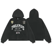 Jiayi Library Men's  Spring New American Academy Style Vintage Washed Hoodie Jacket Cardigan Zipper Sweater main image 5