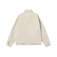 Jiayiku Fashion Brand  Spring New American Retro Harrington Loose PU Leather Coat Motorcycle Jacket For Men main image 4