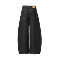 Jiayiku Men's  New American Vintage Embroidered Washed Jeans Men's And Women's Vibe Machete Wide Leg Pants main image 4