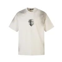 Jiayiku Men's  Summer High Street American Hip Hop Brand Heavy Cotton Base Shirt Washed T-shirt Short Sleeve main image 1