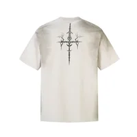 Jiayiku Men's  Summer High Street American Hip Hop Brand Heavy Cotton Base Shirt Washed T-shirt Short Sleeve main image 2