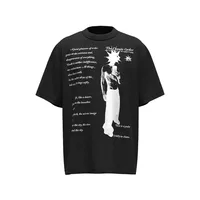 Jiayiku Men's  Summer New American Street Hip Hop Fashion Brand Culture Shirt Creative Character Printed T-shirt main image 1