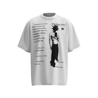 Jiayiku Men's  Summer New American Street Hip Hop Fashion Brand Culture Shirt Creative Character Printed T-shirt main image 2