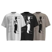 Jiayiku Men's  Summer New American Street Hip Hop Fashion Brand Culture Shirt Creative Character Printed T-shirt main image 5