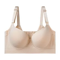 Independent Station  Plus Size Steel Ring Gloss Underwear Adjustable US Back Deep V Bra In Stock main image 5