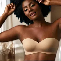 Foreign Trade Wireless Thin Glossy Push Up Strapless Underwear Sexy Plus Size Bra Bra main image 1
