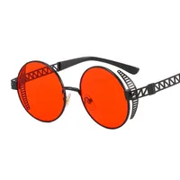 T22027 Punk Metal Mesh Decorative Modern Sunglasses Personality Trend Internet Celebrity Ins Retro Men's And Women's Sunglasses main image 2