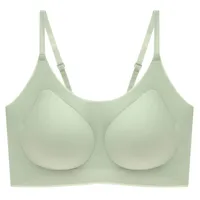 Clouds No Size No Traceless Underwear Women's Small Chest Gathering Bra Beauty Back Bra No Steel Ring Sleeping Vest Sports Bra sku image 8