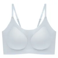 Clouds No Size No Traceless Underwear Women's Small Chest Gathering Bra Beauty Back Bra No Steel Ring Sleeping Vest Sports Bra sku image 10