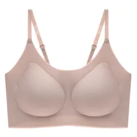 Clouds No Size No Traceless Underwear Women's Small Chest Gathering Bra Beauty Back Bra No Steel Ring Sleeping Vest Sports Bra sku image 13