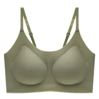 Clouds No Size No Traceless Underwear Women's Small Chest Gathering Bra Beauty Back Bra No Steel Ring Sleeping Vest Sports Bra sku image 16