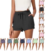 Summer New  Women's Clothing  Wish  Foreign Trade Solid Color Loose Casual Fashion Shorts Women main image 1