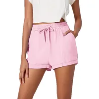 Summer New  Women's Clothing  Wish  Foreign Trade Solid Color Loose Casual Fashion Shorts Women main image 5