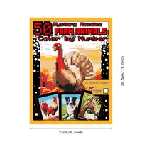 1 Piece Animal Learning School Raw Wood Pulp Casual Color Filling Book main image 2