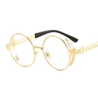 T22027 Punk Metal Mesh Decorative Modern Sunglasses Personality Trend Internet Celebrity Ins Retro Men's And Women's Sunglasses sku image 8
