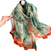 Superior Scarf Women's Summer Thin Sunscreen Scarf Large Shawl Long Scarf All-match Elegant Printing main image 5