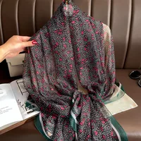 Superior Scarf Women's Summer Thin Sunscreen Scarf Large Shawl Long Scarf All-match Elegant Printing sku image 39