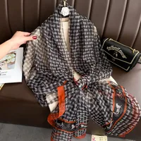 Superior Scarf Women's Summer Thin Sunscreen Scarf Large Shawl Long Scarf All-match Elegant Printing sku image 60