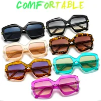New Irregular T-shaped Sunglasses Color Men And Women INS Personalized Fashion Retro Modern Sunglasses 9096 main image 1