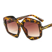 New Irregular T-shaped Sunglasses Color Men And Women INS Personalized Fashion Retro Modern Sunglasses 9096 sku image 3