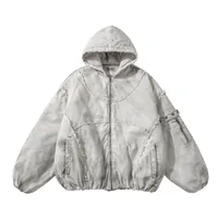 Jiayiku Tide Brand  Winter New Waste Earth Style American Street Dirty Dyed Rough Edge Old Thickened Warm Cotton-padded Jacket main image 1