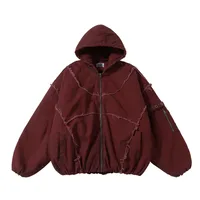 Jiayiku Tide Brand  Winter New Waste Earth Style American Street Dirty Dyed Rough Edge Old Thickened Warm Cotton-padded Jacket main image 2