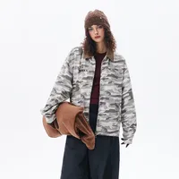 Jiayiku Fashion Brand  Spring New American Street Retro Vibe Camouflage Military Jacket Couple Jacket main image 4