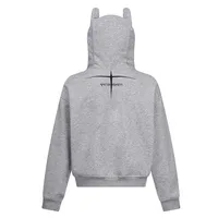 Jiayiku Men's  New American Street Hoodie Spring And Autumn Deviruchi Ear Washed Cardigan Zipper Sweater main image 4