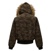 Jiayiku Men's  New Winter Camouflage Cotton-padded Coat Coat American Trendy Contrast Color Stitching Plus Fluffy Collar Cotton-padded Coat main image 2