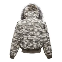 Jiayiku Men's  New Winter Camouflage Cotton-padded Coat Coat American Trendy Contrast Color Stitching Plus Fluffy Collar Cotton-padded Coat main image 4