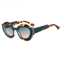 Outu Original Design Color Matching Geometric Sunglasses 4394 Men's Fashion Personality Gorgeous Sunglasses Plain Glasses main image 2