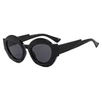 Outu Original Design Color Matching Geometric Sunglasses 4394 Men's Fashion Personality Gorgeous Sunglasses Plain Glasses sku image 1