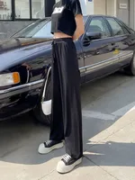 Ice Silk Wide-Leg Pants For Women  Spring And Summer Thin Slimming Loose Dose Breathable Small Straight Casual Floor Pants main image 1